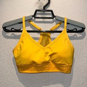 Victoria’s Secret PINK Ultimate Sports Bra Yellow Size XS